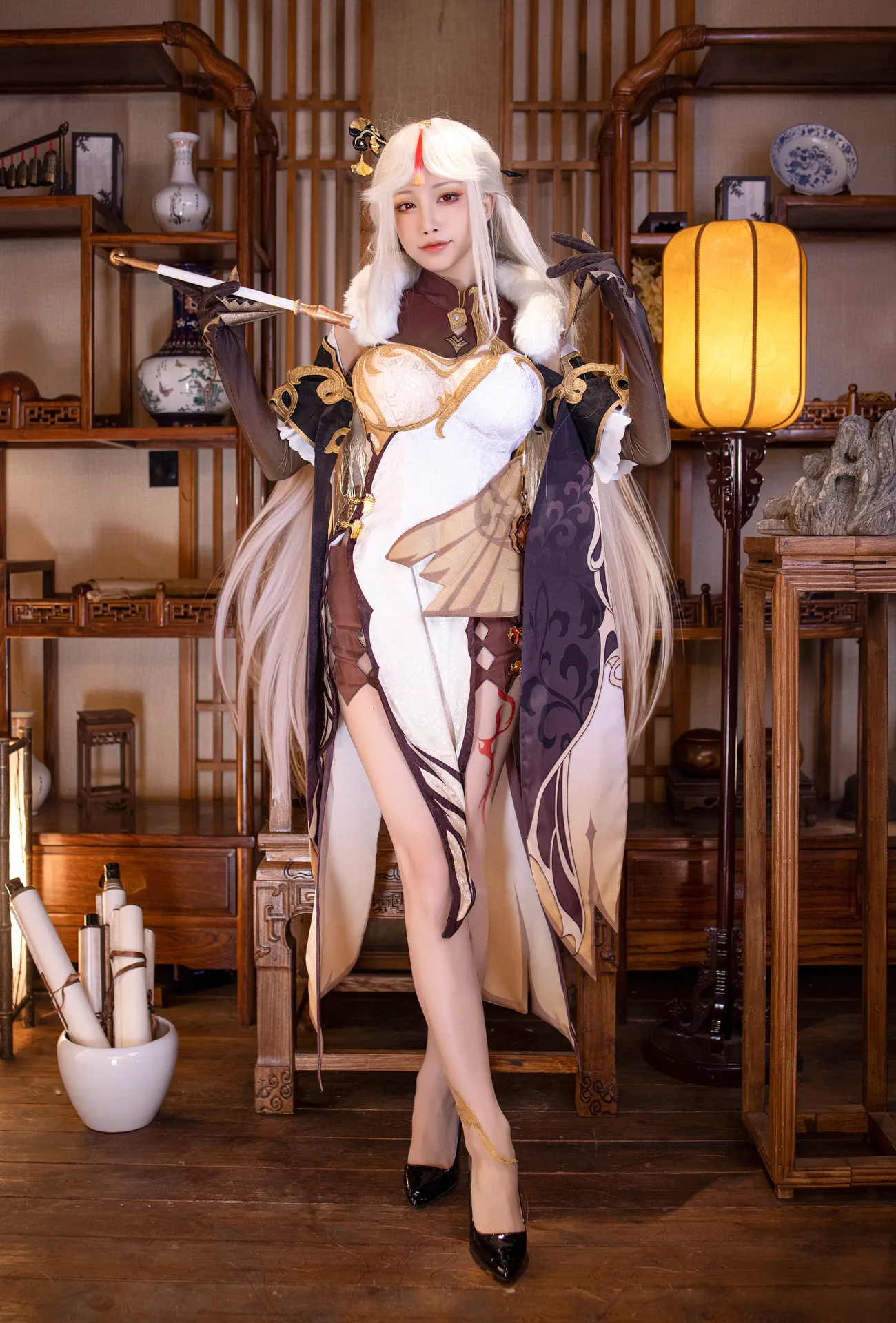 水淼Aqua《原神》凝光原造型 Cosplay 图集 [62P]